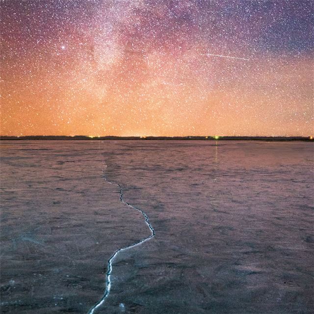 2732x2732 grand forks milky way lake - nature iPad Wallpaper
