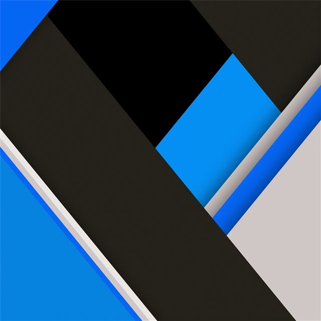 2732x2732 blue black material design 8k -  iPad Wallpaper