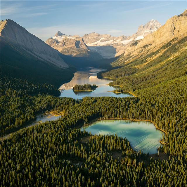 2732x2732 alberta valley mountains 5k -  iPad Wallpaper
