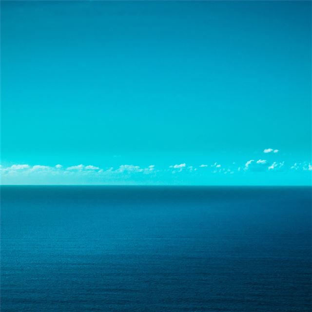 1024x1024 water under blue sky 4k -  iPad Wallpaper