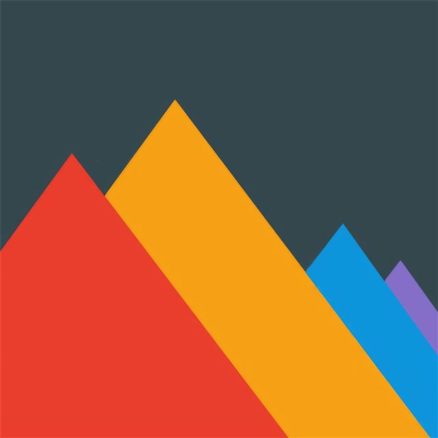 1024x1024 material triangle mountains -  iPad Wallpaper