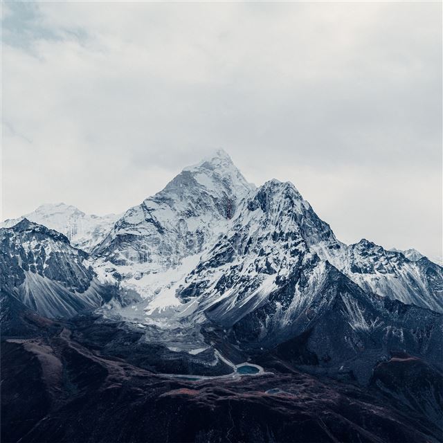 2732x2732 snow range mountains 5k -  iPad Wallpaper