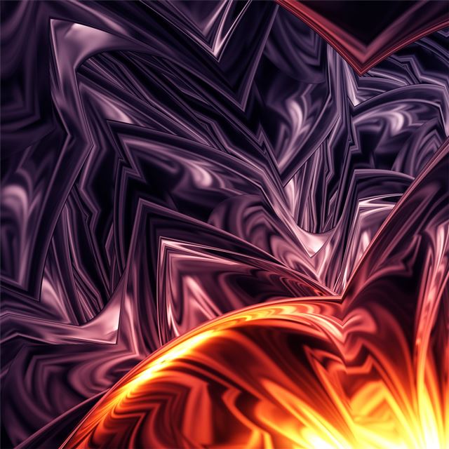 1024x1024 apopysis fractal art abstract 4k - deviantart iPad Wallpaper