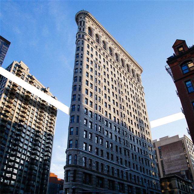 1024x1024 abstract buildings 4k - behance iPad Wallpaper
