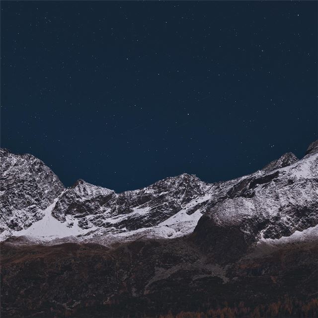 1024x1024 mountain covered with snow 5k - mountains iPad Wallpaper