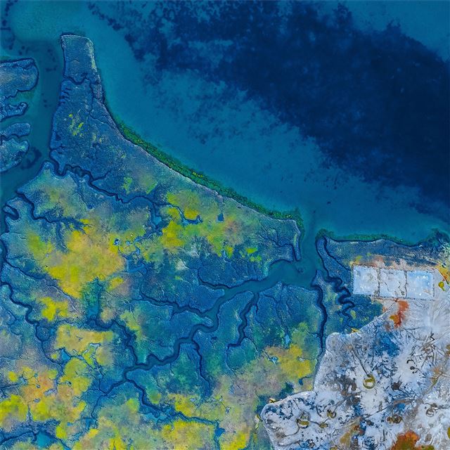 1024x1024 earth aerial view abstract - aerial iPad Wallpaper