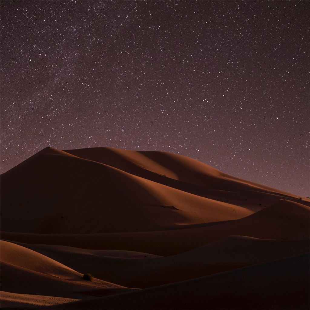 desert during night time 5k iPad Wallpapers Free Download