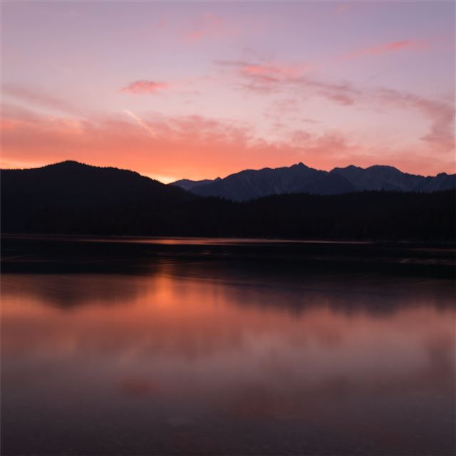 1024x1024 mountain water reflection - mountains iPad Wallpaper