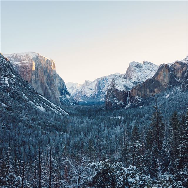 1024x1024 yosemite winter 4k - winter iPad Wallpaper