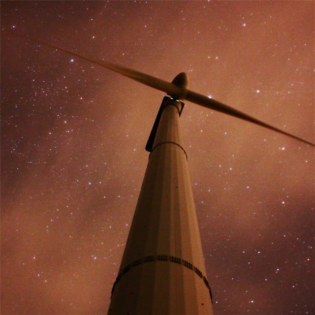 1024x1024 windmill galaxy 4k - galaxy iPad Wallpaper
