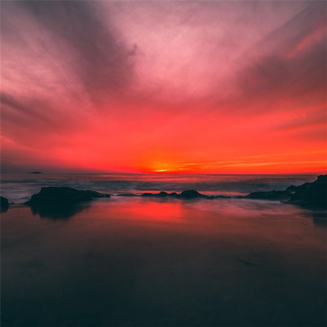 1024x1024 water body - sunset iPad Wallpaper
