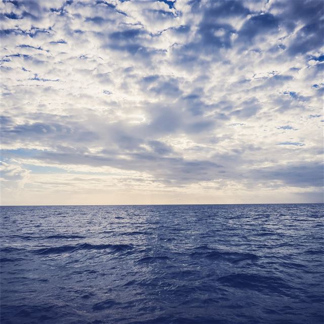 1024x1024 sea horizon 5k - horizon iPad Wallpaper