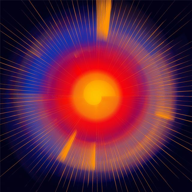 1024x1024 4k digital art light shine - behance iPad Wallpaper