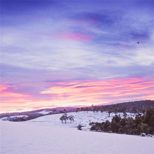 1024x1024 snowy mountains landscape 5k - mountains iPad Wallpaper