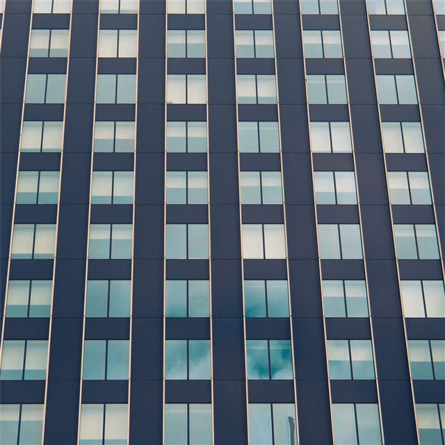 1024x1024 building windows grid abstract - 4k iPad Wallpaper