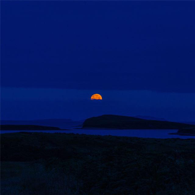 1024x1024 blue sky dark sunset - sunset iPad Wallpaper