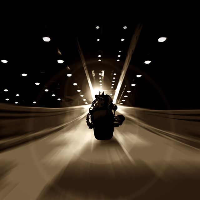 1024x1024 Batman - road iPad Wallpaper