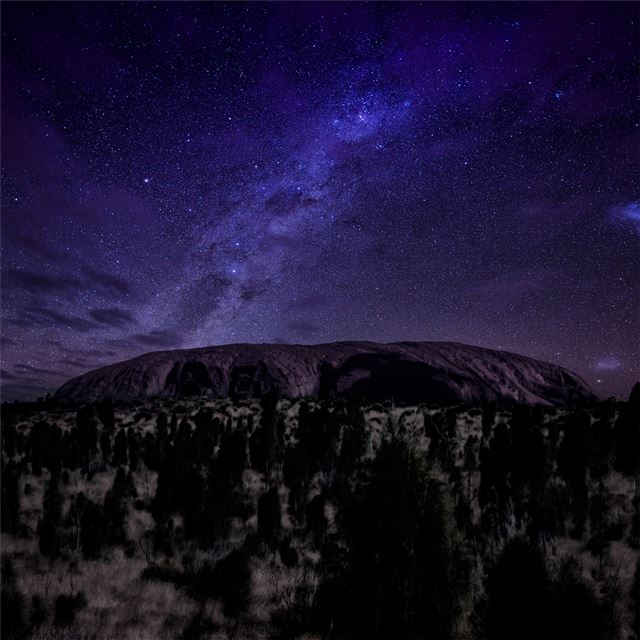 1024x1024 milky way dark night 4k - 4k iPad Wallpaper