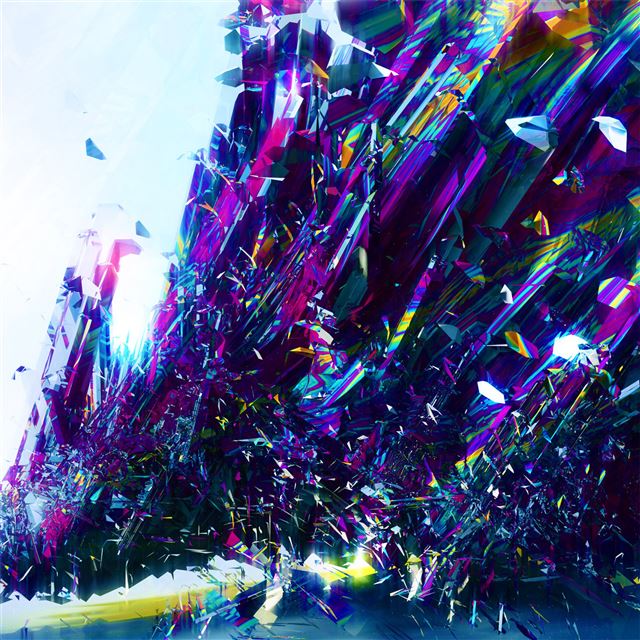 1024x1024 abstract descending shapes - behance iPad Wallpaper
