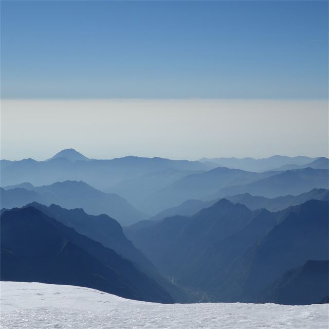 1024x1024 alps mountains clear sky 5k - mountains iPad Wallpaper