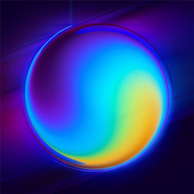 1024x1024 fractal globe digital art 5k - deviantart iPad Wallpaper