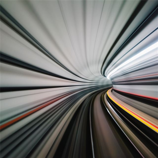 1024x1024 tunnel abstract 4k - artwork iPad Wallpaper