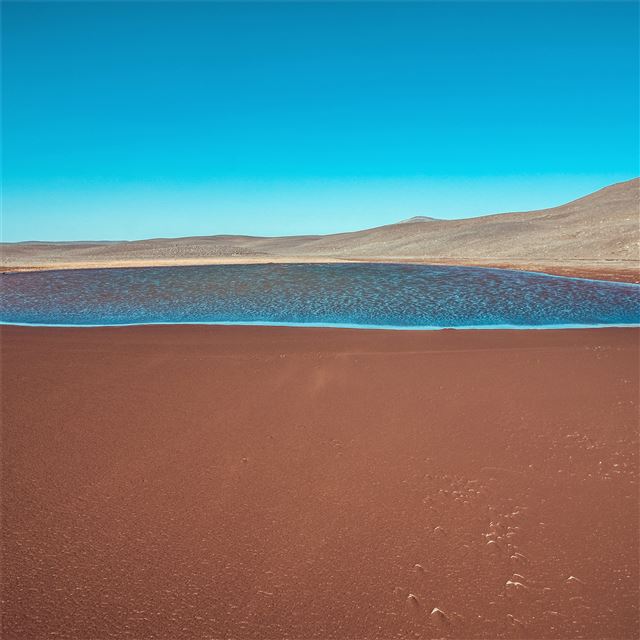 1024x1024 iceland sand water body beach 5k - iceland iPad Wallpaper