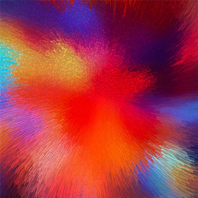 1024x1024 circle colorful wave abstract 5k - circle iPad Wallpaper
