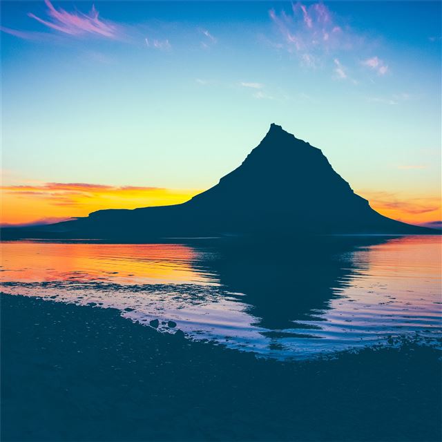 1024x1024 dawn landscape sky sea 5k - 5k iPad Wallpaper