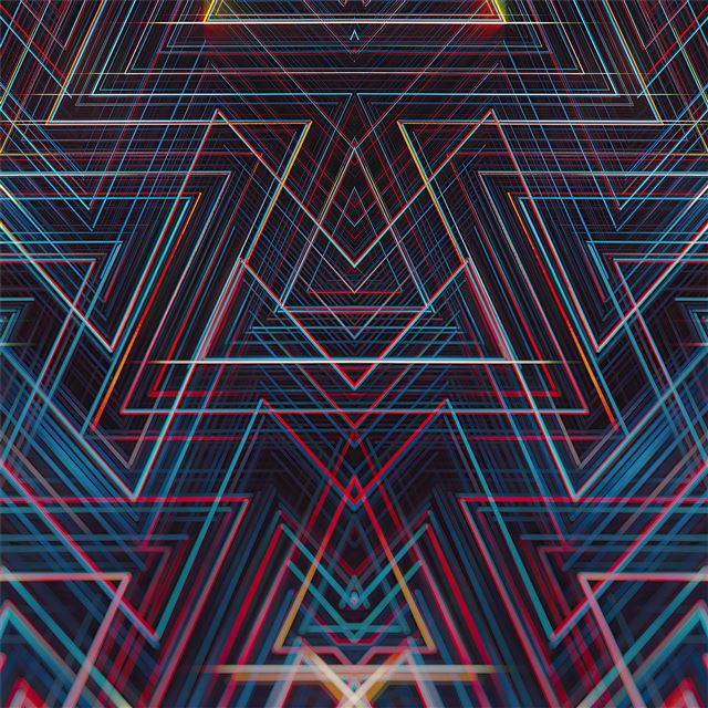 1024x1024 lines symmetry geometry 4k - artwork iPad Wallpaper
