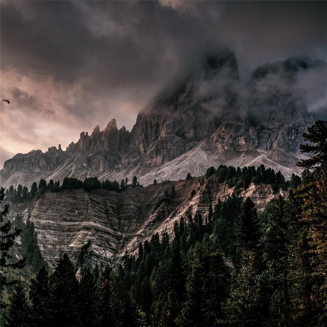 1024x1024 mountains ice covered 5k - mountains iPad Wallpaper