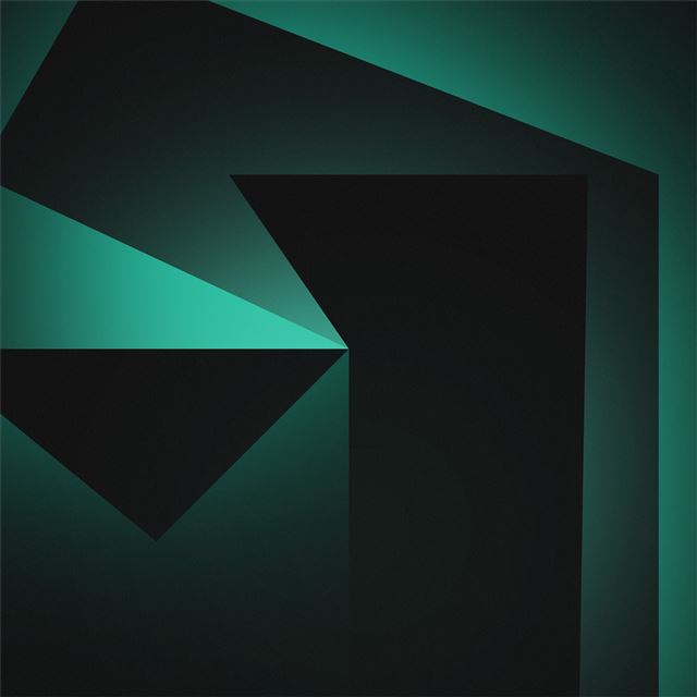 1024x1024 abstract 4k shapes blue side - behance iPad Wallpaper