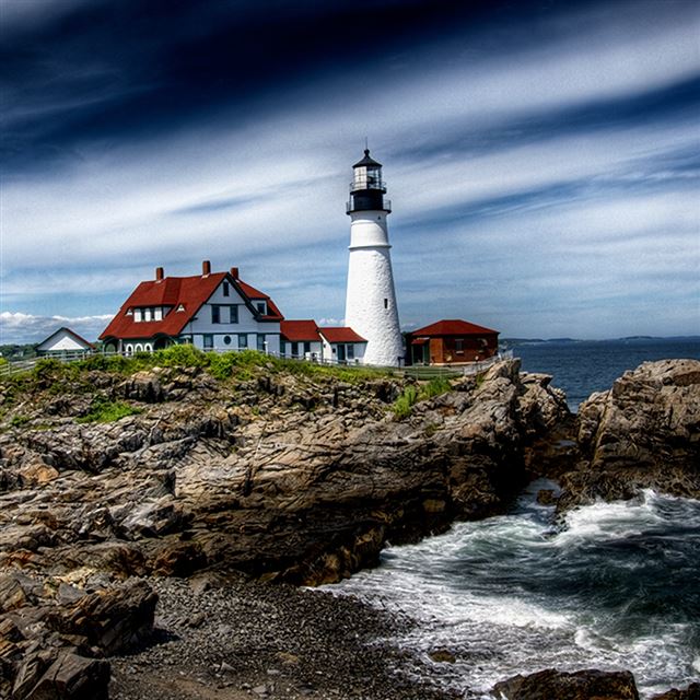 1024x1024 The Beach House - house iPad Wallpaper