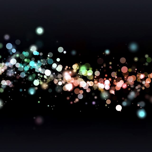 1024x1024 Glowing bubbles - bokeh iPad Wallpaper