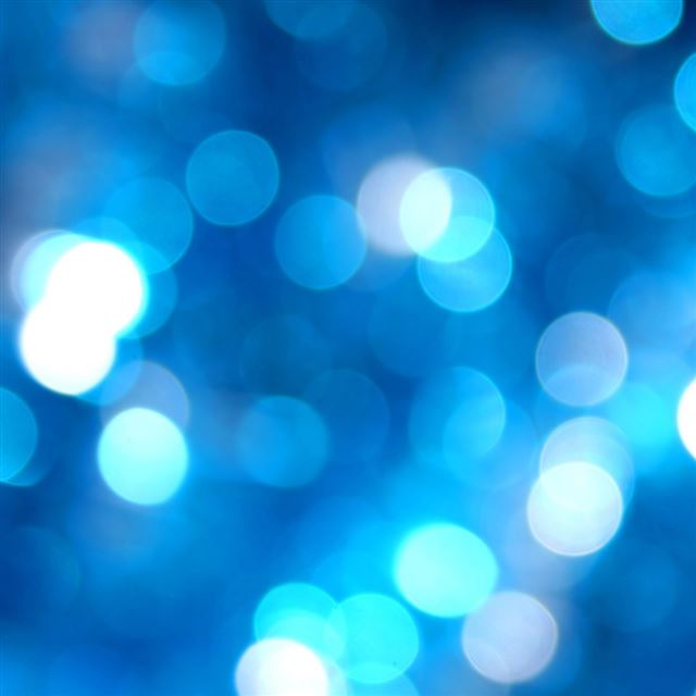 1024x1024 Blue Bubbles - bokeh iPad Wallpaper