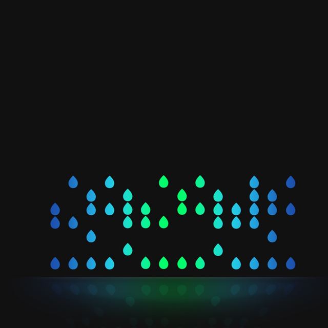 1024x1024 Live Live Love - cyan iPad Wallpaper