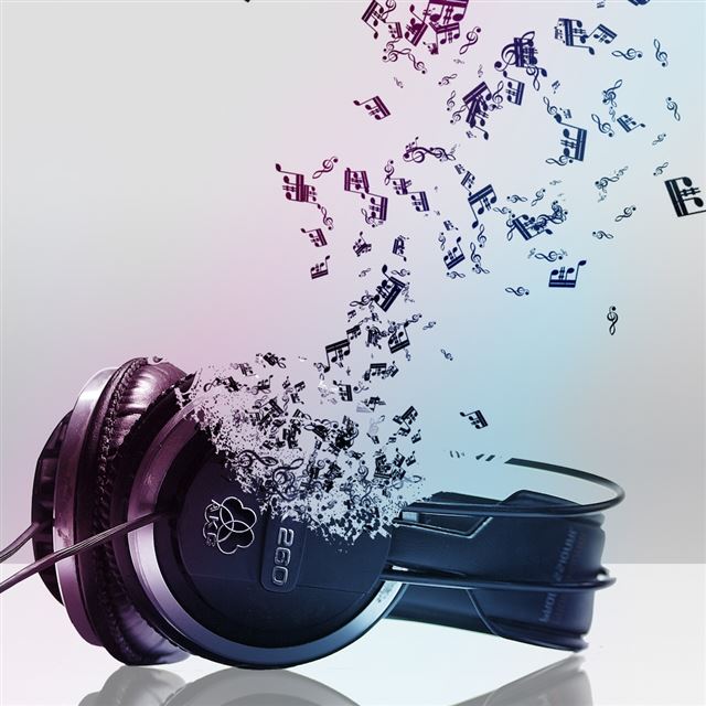 1024x1024 Music - pink iPad Wallpaper