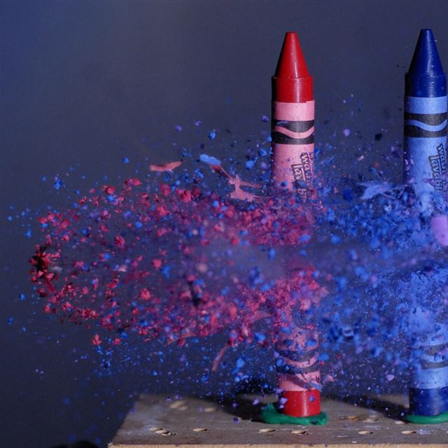 1024x1024 Colouring Pencils blasting - pencils iPad Wallpaper