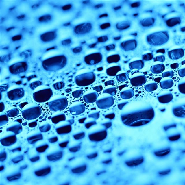 1024x1024 Wet Blue Surface - cyan iPad Wallpaper