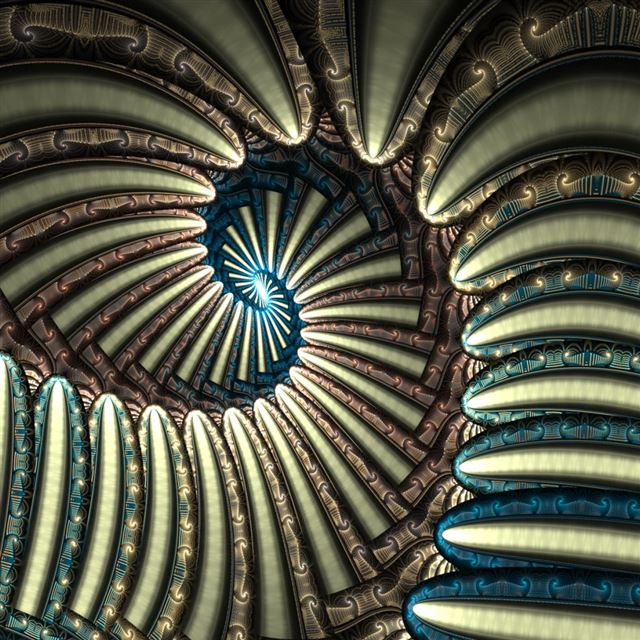 1024x1024 Abstract Stripes - cyan iPad Wallpaper
