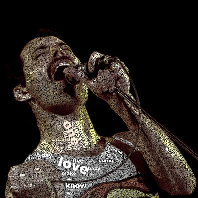 1024x1024 Freddie mercury typography - typography iPad Wallpaper