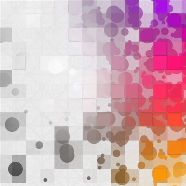 1024x1024 Squares Colliding With Circles - purple iPad Wallpaper