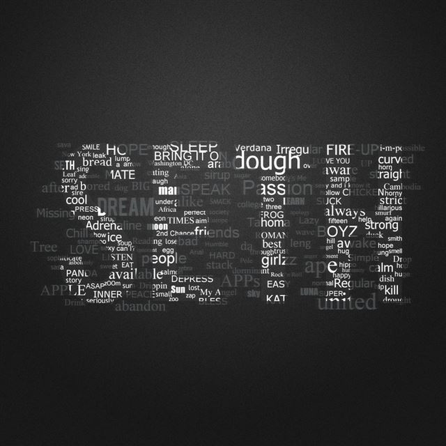 1024x1024 Seth typo - letters iPad Wallpaper
