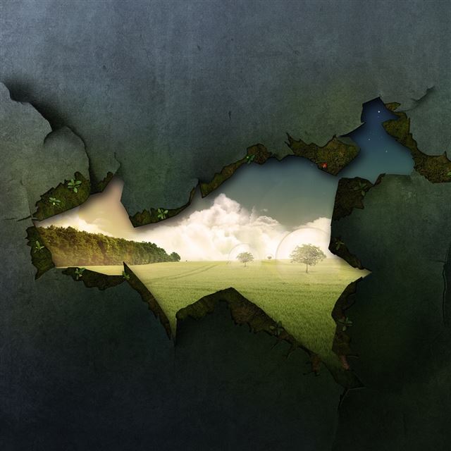 1024x1024 Wall Crack - crack iPad Wallpaper