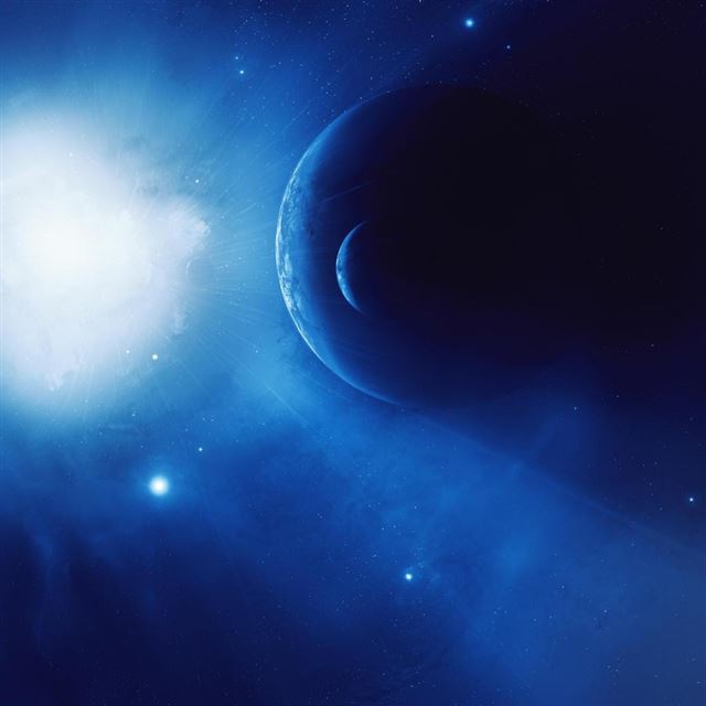 1024x1024 Blue Planet - outer iPad Wallpaper