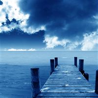 Blue Dock wallpaper