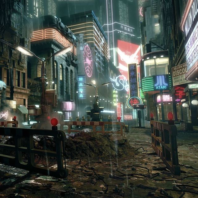 1024x1024 City of Night - soil iPad Wallpaper