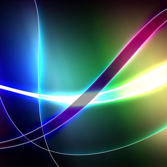 1024x1024 Colorful Swirls - black iPad Wallpaper