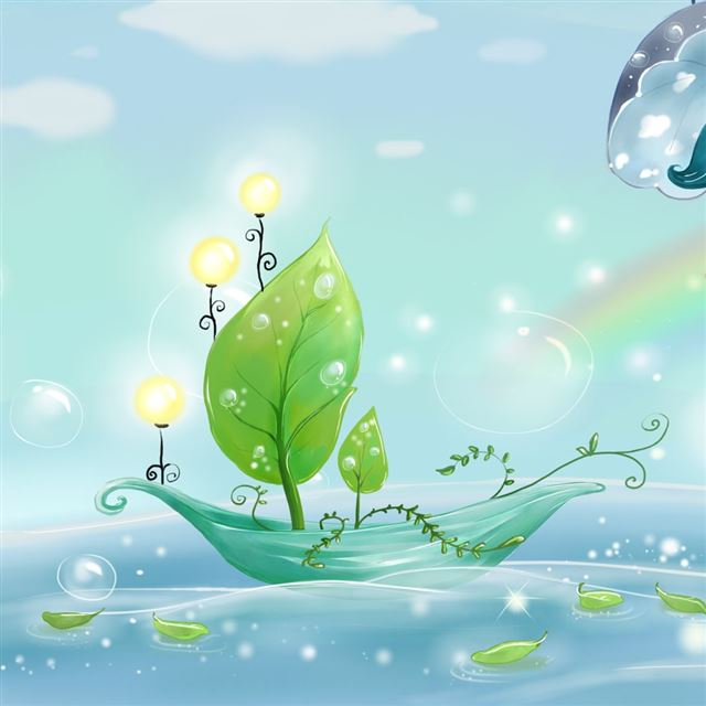 1024x1024 Beautiful Landscape - ship iPad Wallpaper