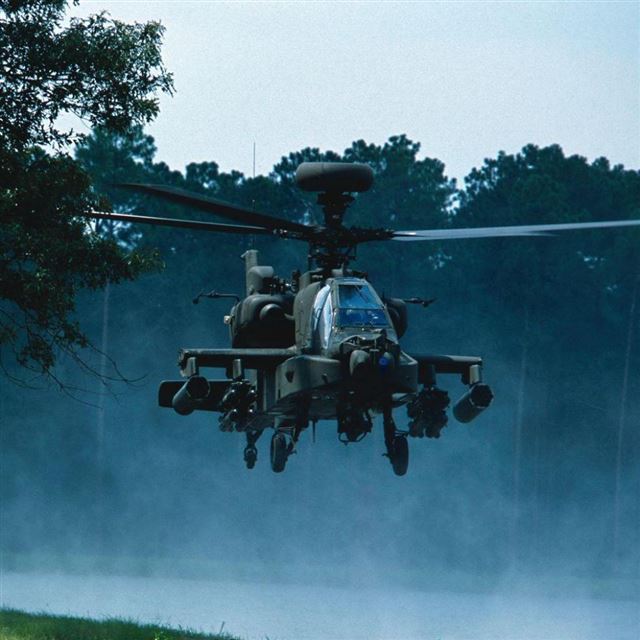 1024x1024 Apache Helicopter -  iPad Wallpaper